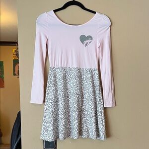 Epic Threads Girls Pink and Gray Leopard Print Dress